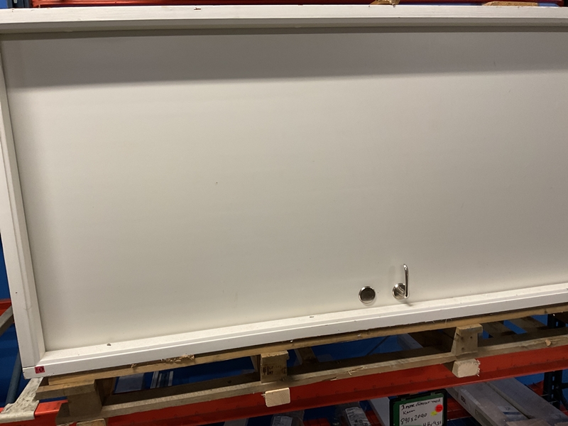 Enkeldörr - slät  med karm 890x2100 mm vit