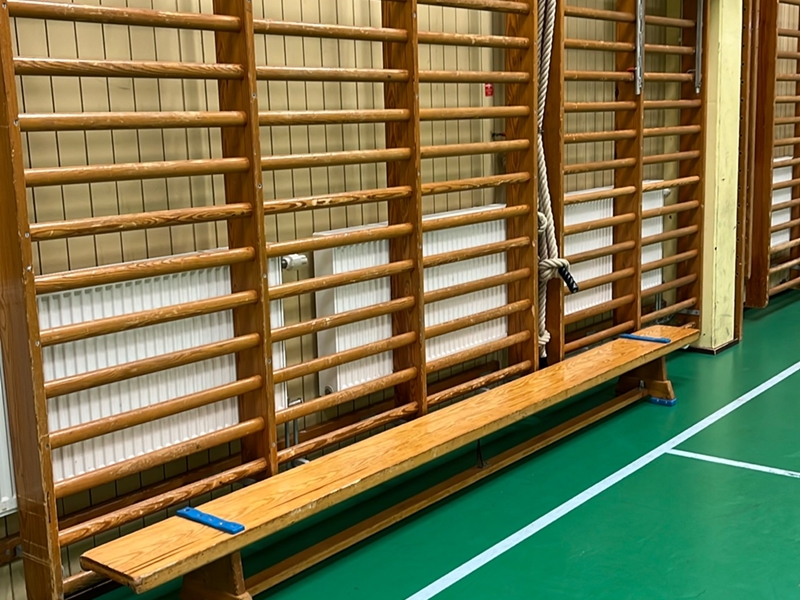 Bänk gymnastiksal