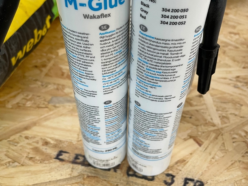 M-glue, Wakaflex, väderbeständig bygglim